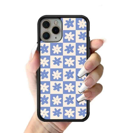Blue White Flowers iPhone Case