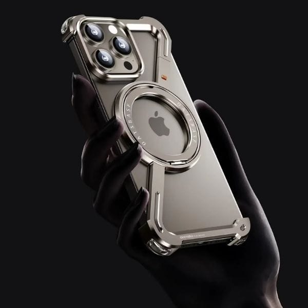 Z Shape Aluminum Frameless Magnetic iPhone Case