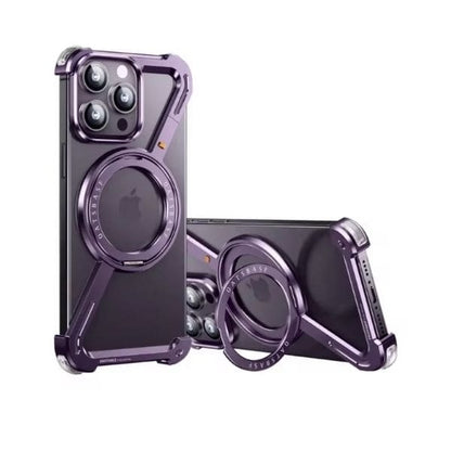 Z Shape Aluminum Frameless Magnetic iPhone Case