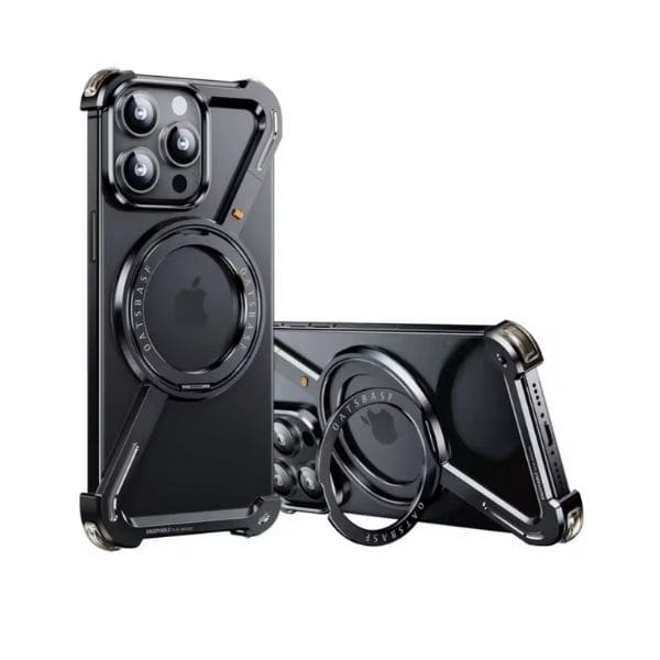 Z Shape Aluminum Frameless Magnetic iPhone Case
