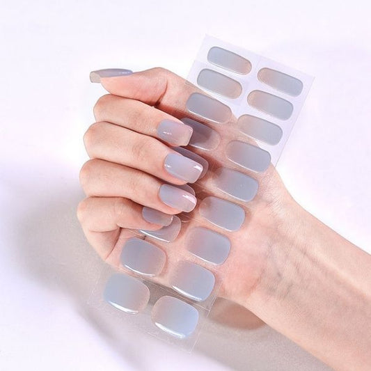 Gray Gel Nail