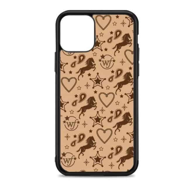 Brown-Heart-Pattern-iPhone-Cases