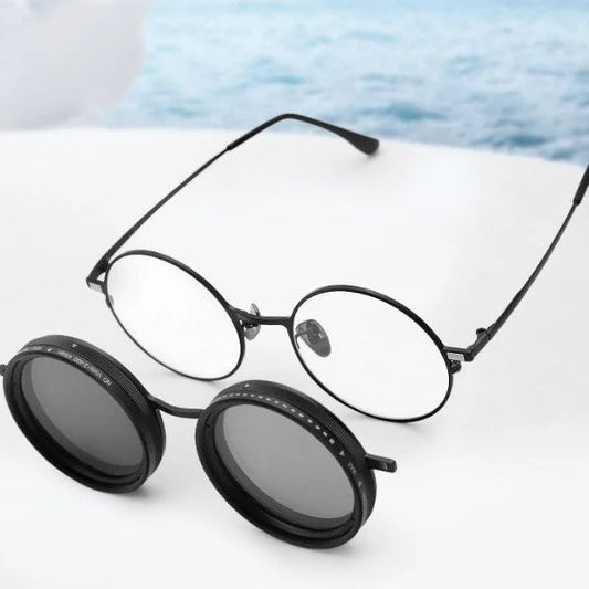Adjustable Sunglasses with Magnetic Optical Lenses