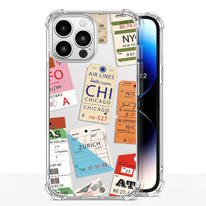 Postage Stamp Pattern iPhone Case